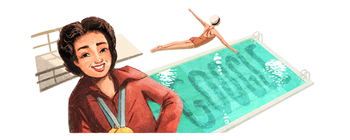 Олимпиец Вики Дрейвс, усовершенствовавшая прыжок с лебедем, отмечена в дудле Google