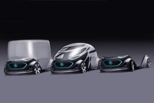 Mercedes-Benz Vision Urbanetic исследует модульную мобильность